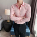 Camisa social masculina rosa - Estilo Man